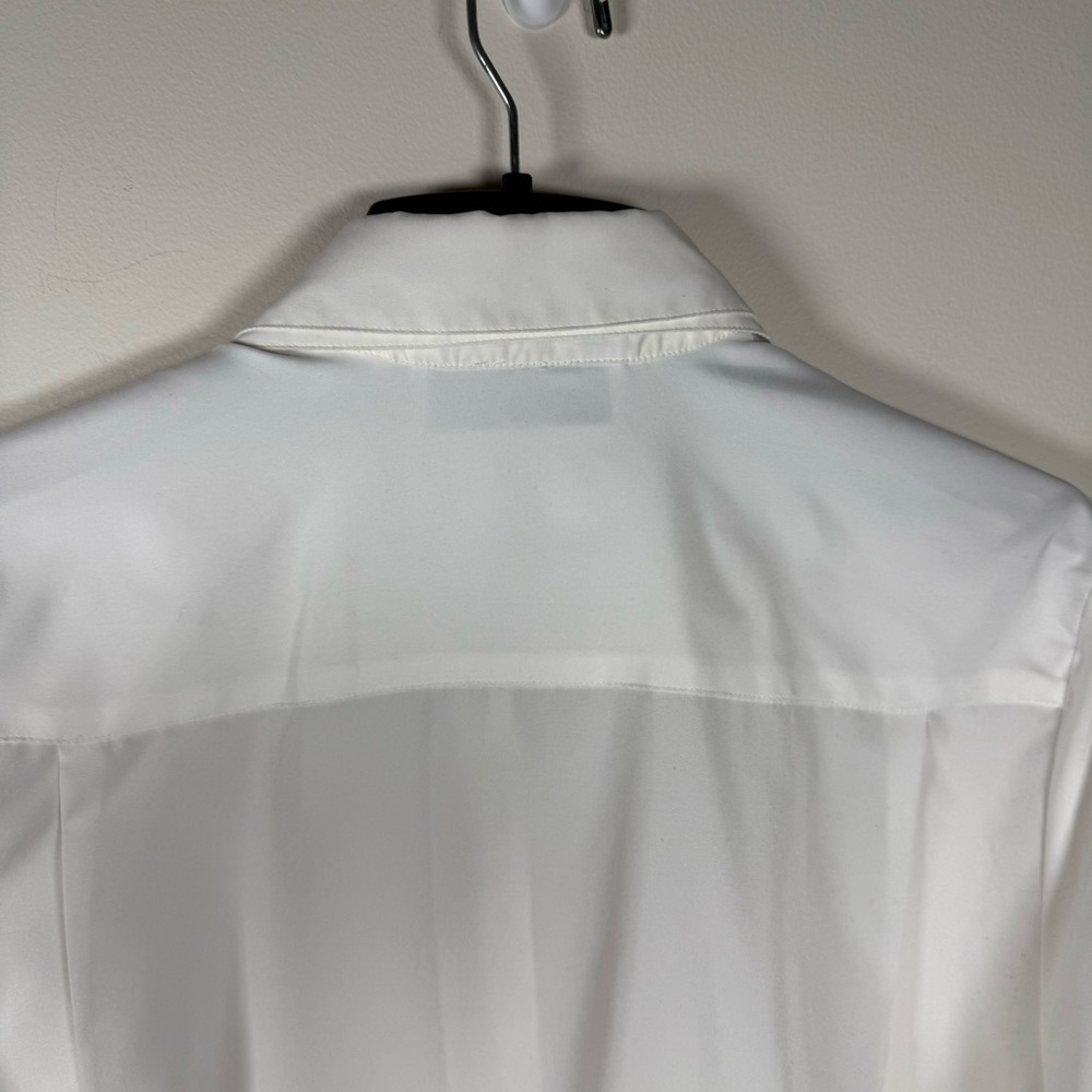 Josephine Business White Collared Button Up Shirt Size 6 Office - Picture 8 of 9